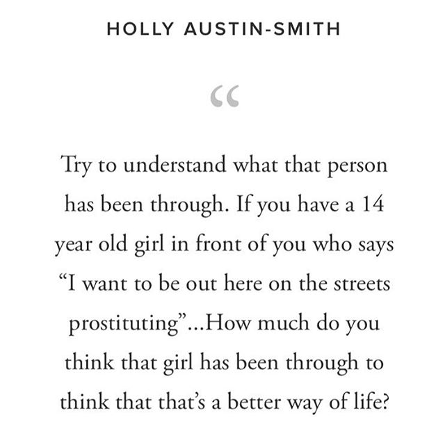 We interviewed @holly_a_smith for Reclaim and she laid down truth after truth about #humantrafficking