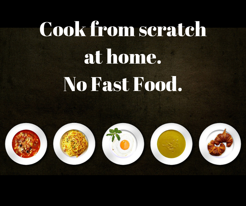 Choices Road Trip for Health Week 7:  Cook from Scratch at Home.  