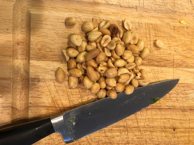 The crunch and saltiness of peanuts!