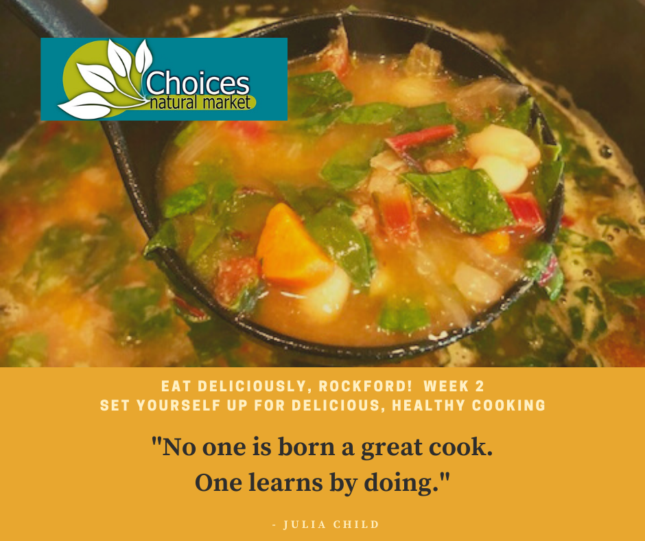 Eat Deliciously, Rockford!  Set yourself up for delicious, healthy eating!  