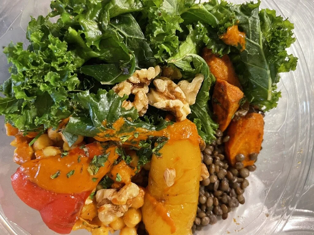 Moroccan lentil bowl