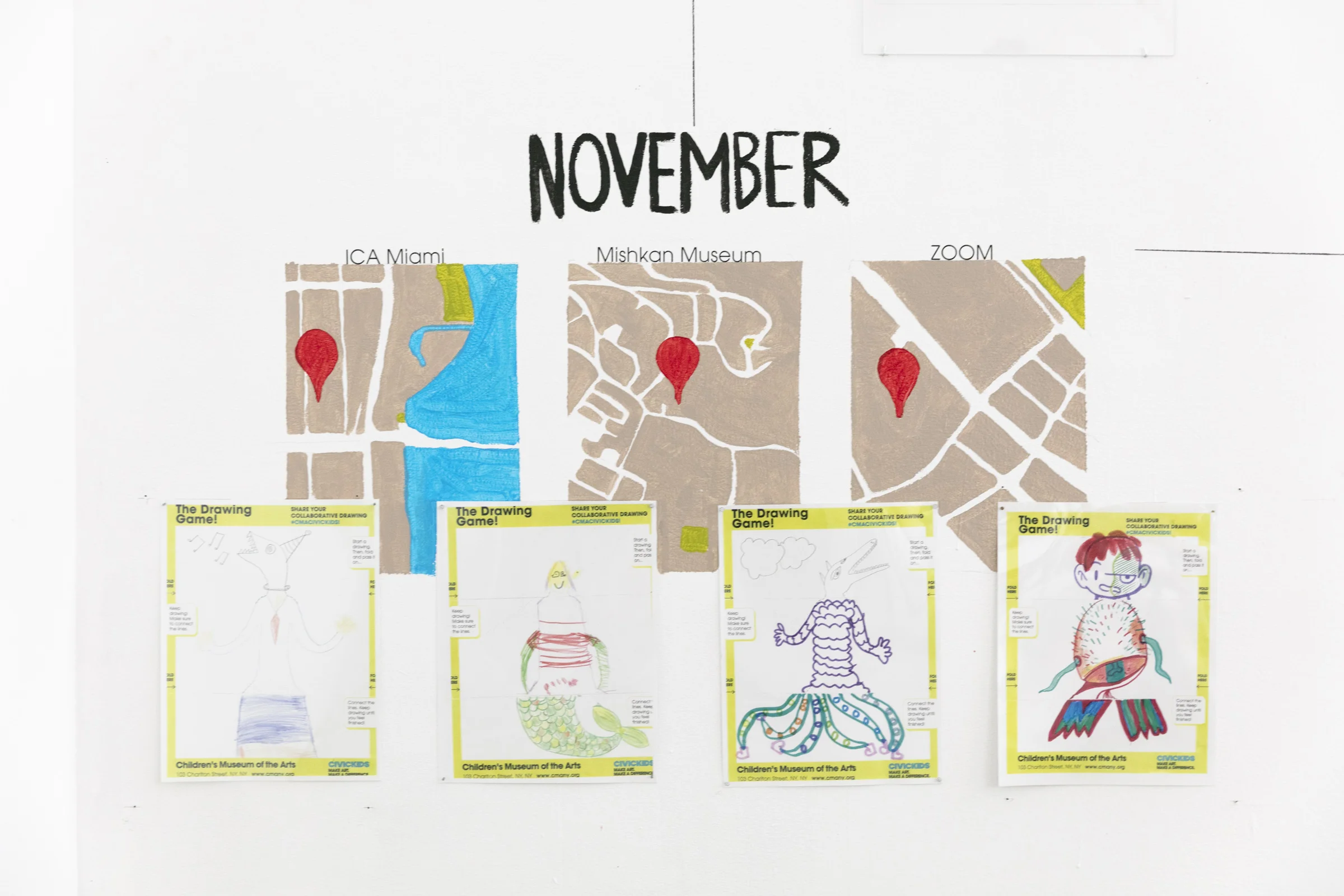 Through recreation of actual maps, highlighting children’s artwork, and compiling images, Mapping CIVICKIDS aims to show all the ways in which we can connect through art and engagement.