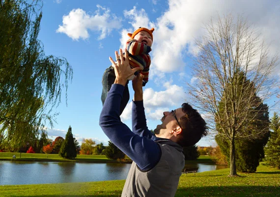 I hoist my son in the air a lot. You'll do it, too. It's the best.