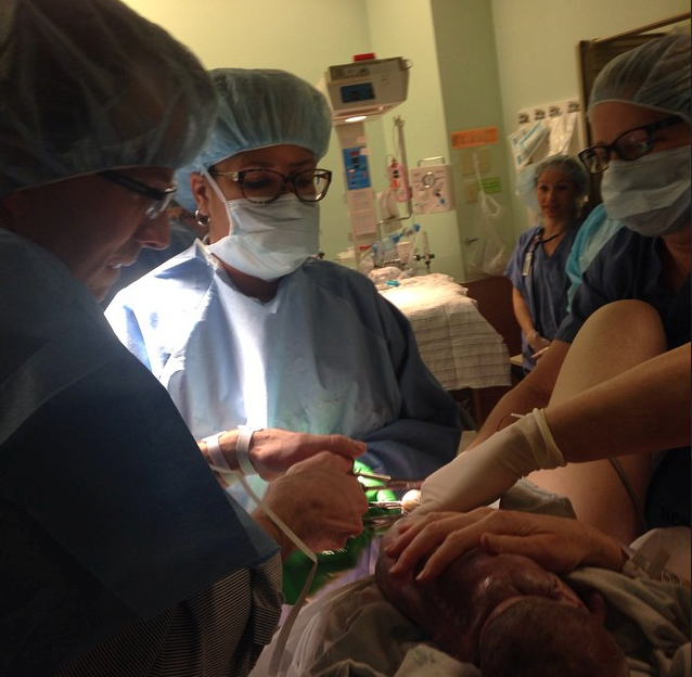 Cutting my daughter's umbilical cord. They didn't even make me use safety scissors.