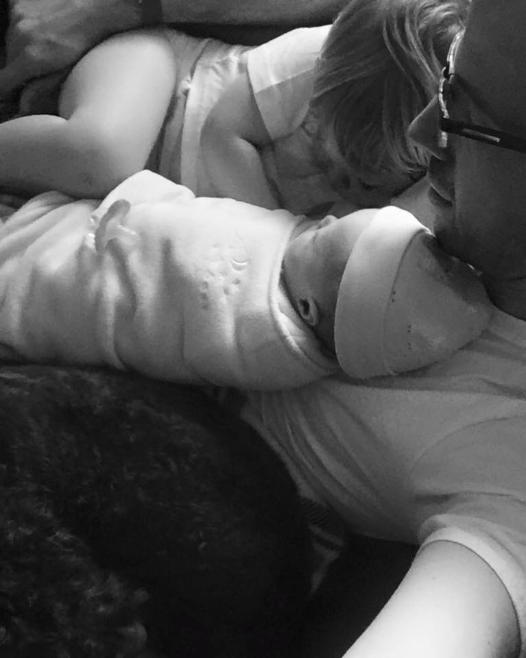 My son, my cockapoo, and one of my twin girls, Quinn, all taking an epic nap on me. Just about a week later after this was taken, Quinn had to be rushed to the hospital. You have to soak in the good moments because you don't know when things might change.