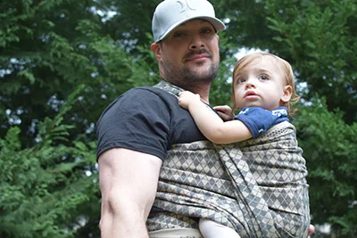 Rocking the woven wrap: David Rose is a baby carrier expert and a father
