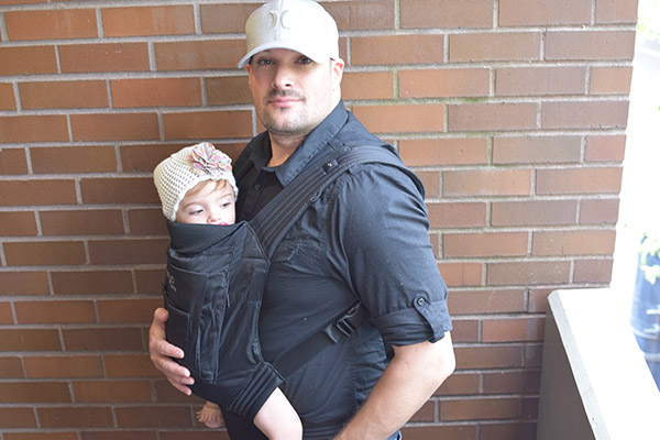 babywearing dad