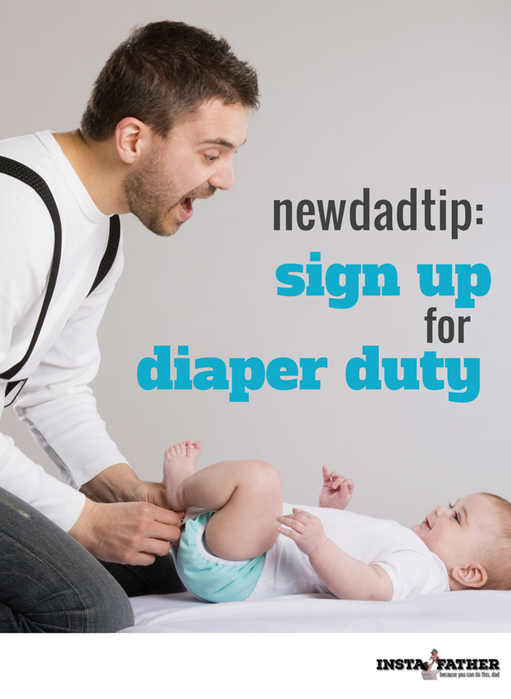 If you're a new dad, I strongly urge you to get in on that diaper changing action. Trump's wrong: Moms are not an excuse to avoid changing a diaper!