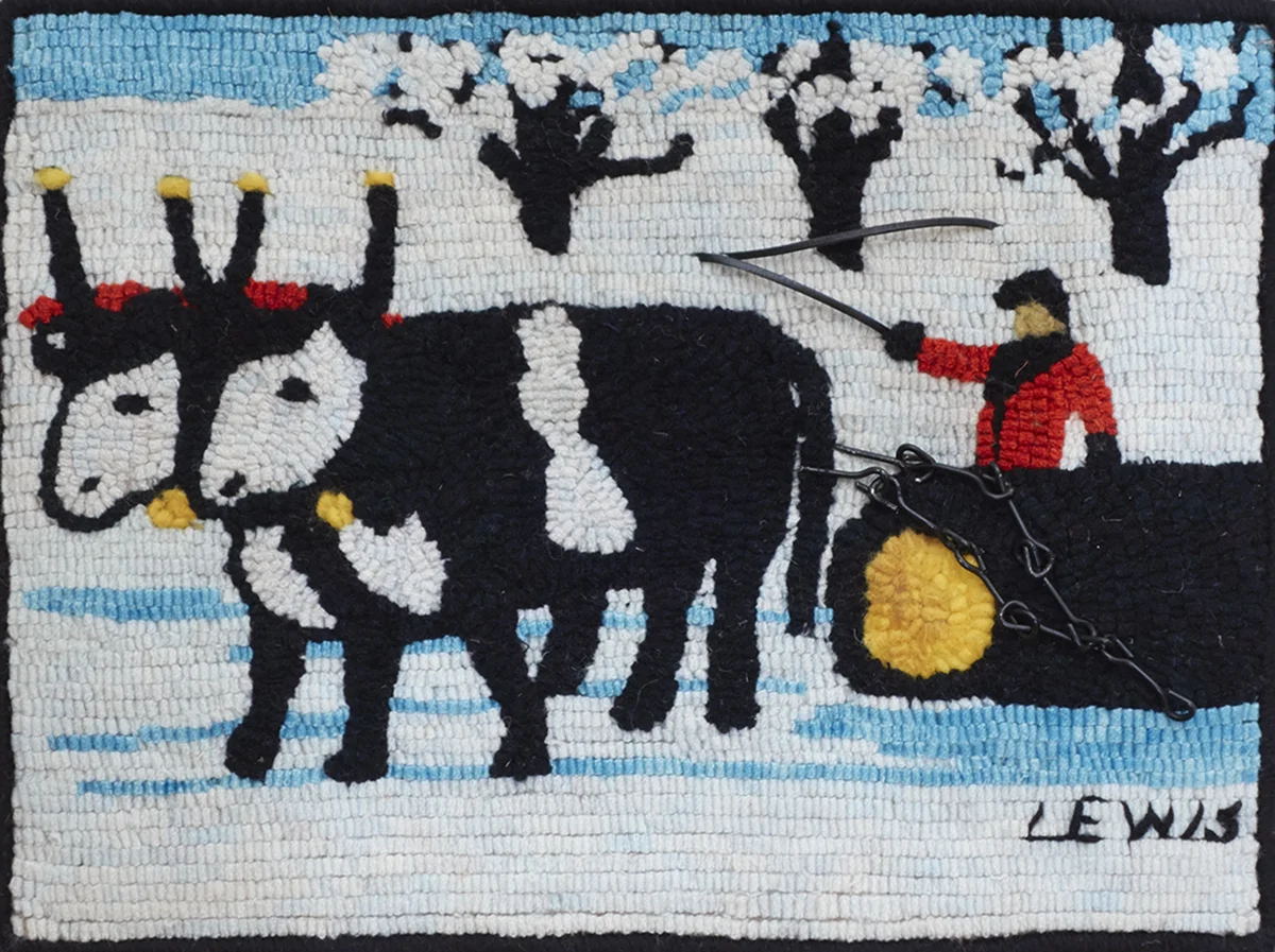 Winter Hauling, A Maud Lewis Adaptation Barbara Lukas, www.barbaralukas.com Licensed by the Art Gallery of Nova Scotia Published OHCG Newsletter, Winter 2014