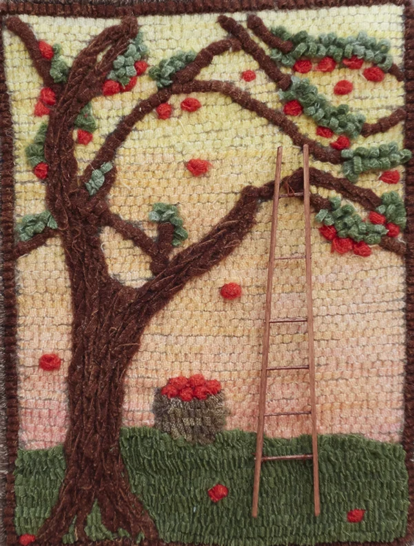 Apple Tree Jewel Designed in Laura Boszomeny's Texture Techniques class