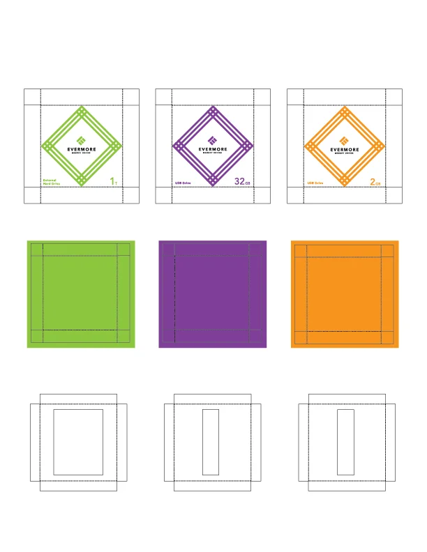 Dieline Small Boxes