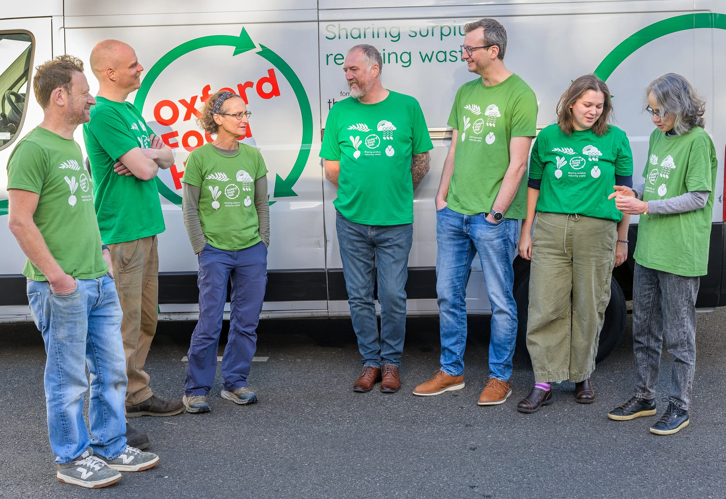 Oxford Food Hub team working to redistribute surplus food to the community