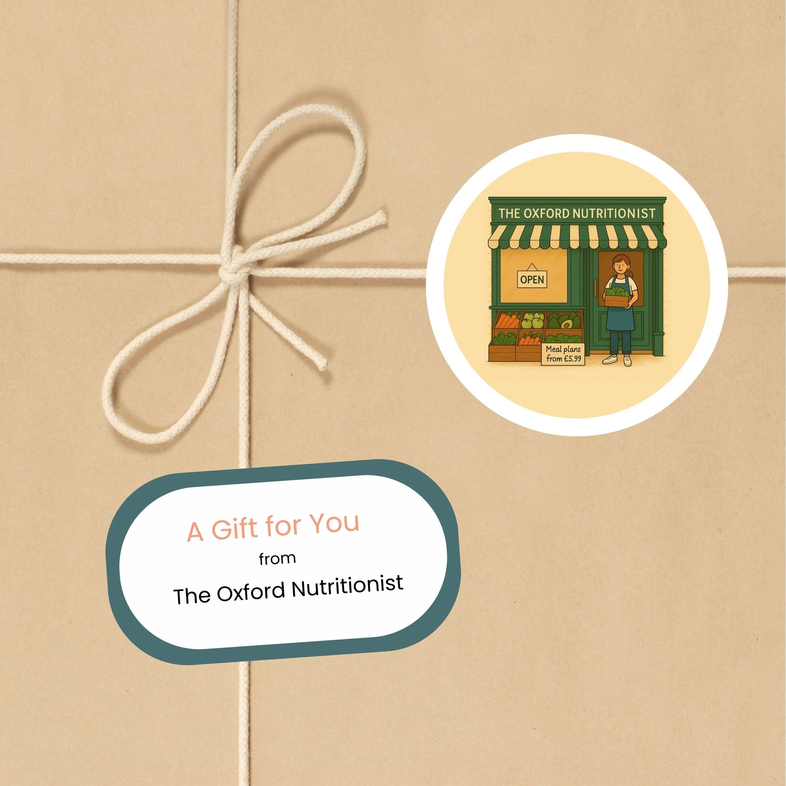 Gift voucher for a meal plan from The Oxford Nutritionist in Oxford