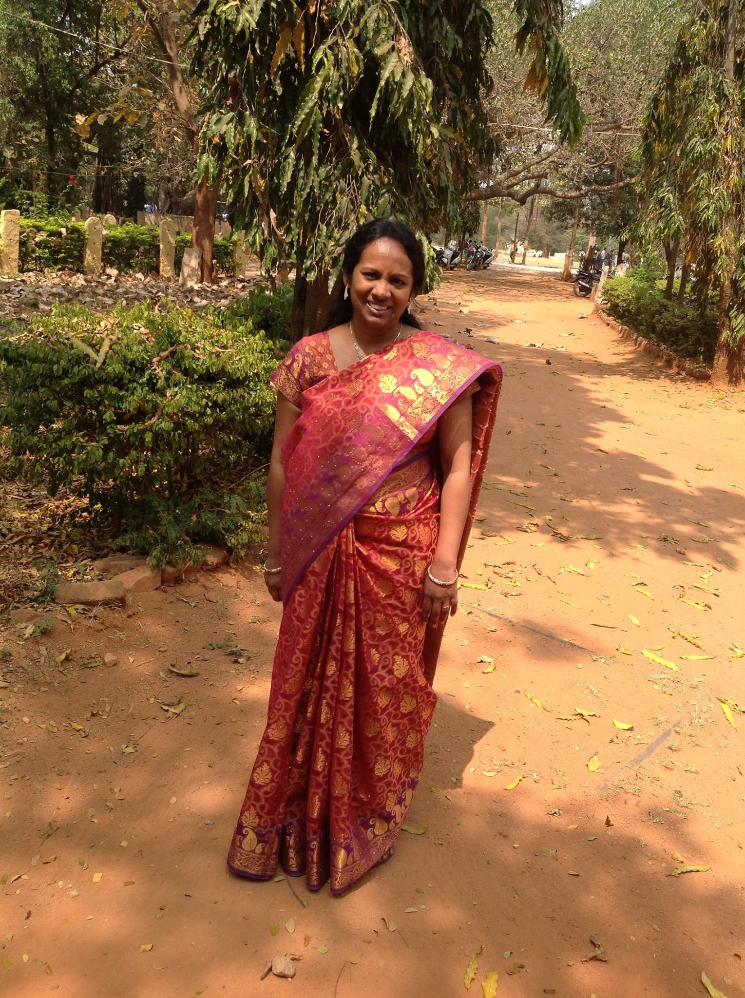 Stuti, founder of the helping hands sewing project. 