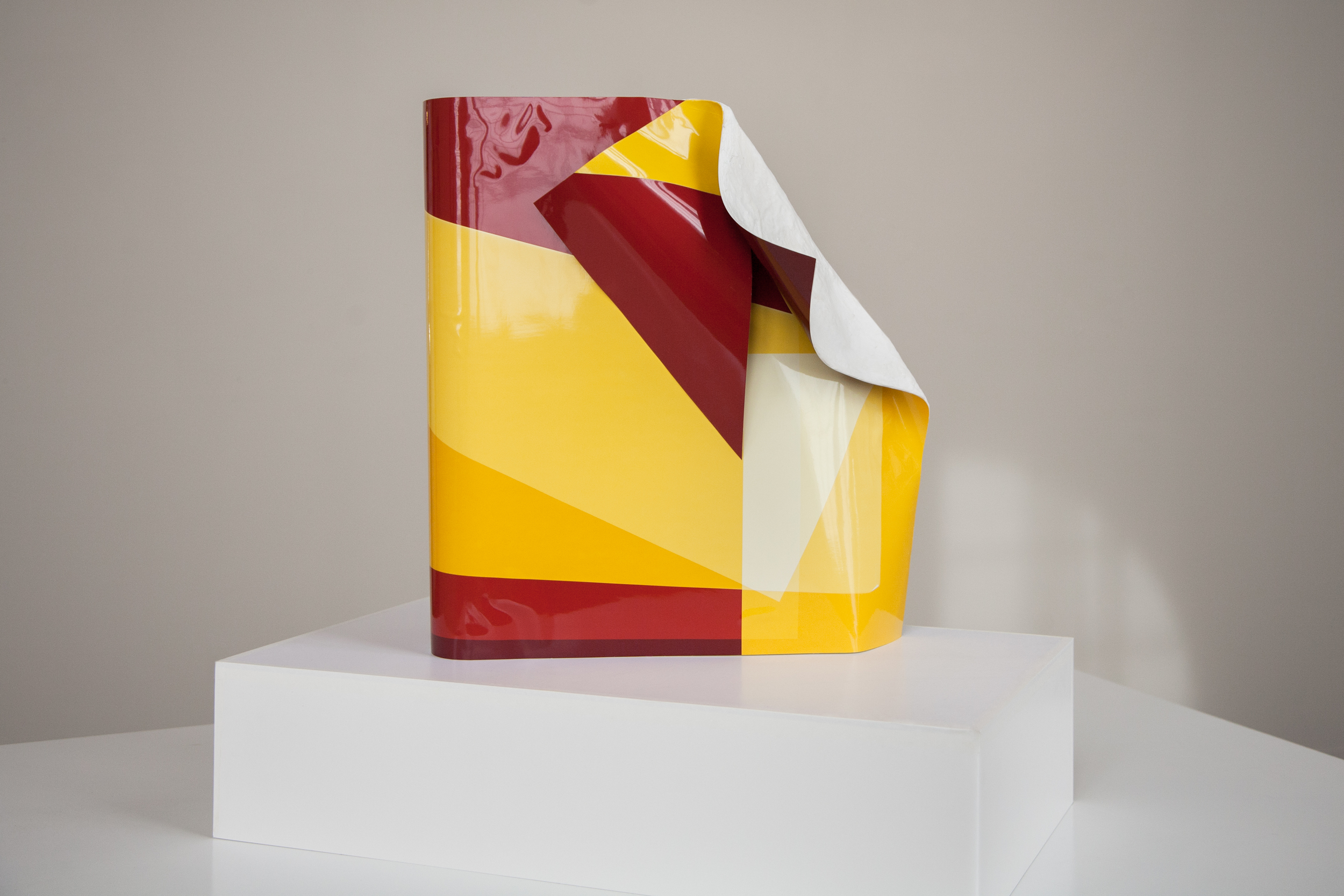 April Friges, Untitled Color 3315 , 2015, 20 x 24 x 8.75 in., three unique color darkroom prints assembled together with polymer gypsum.