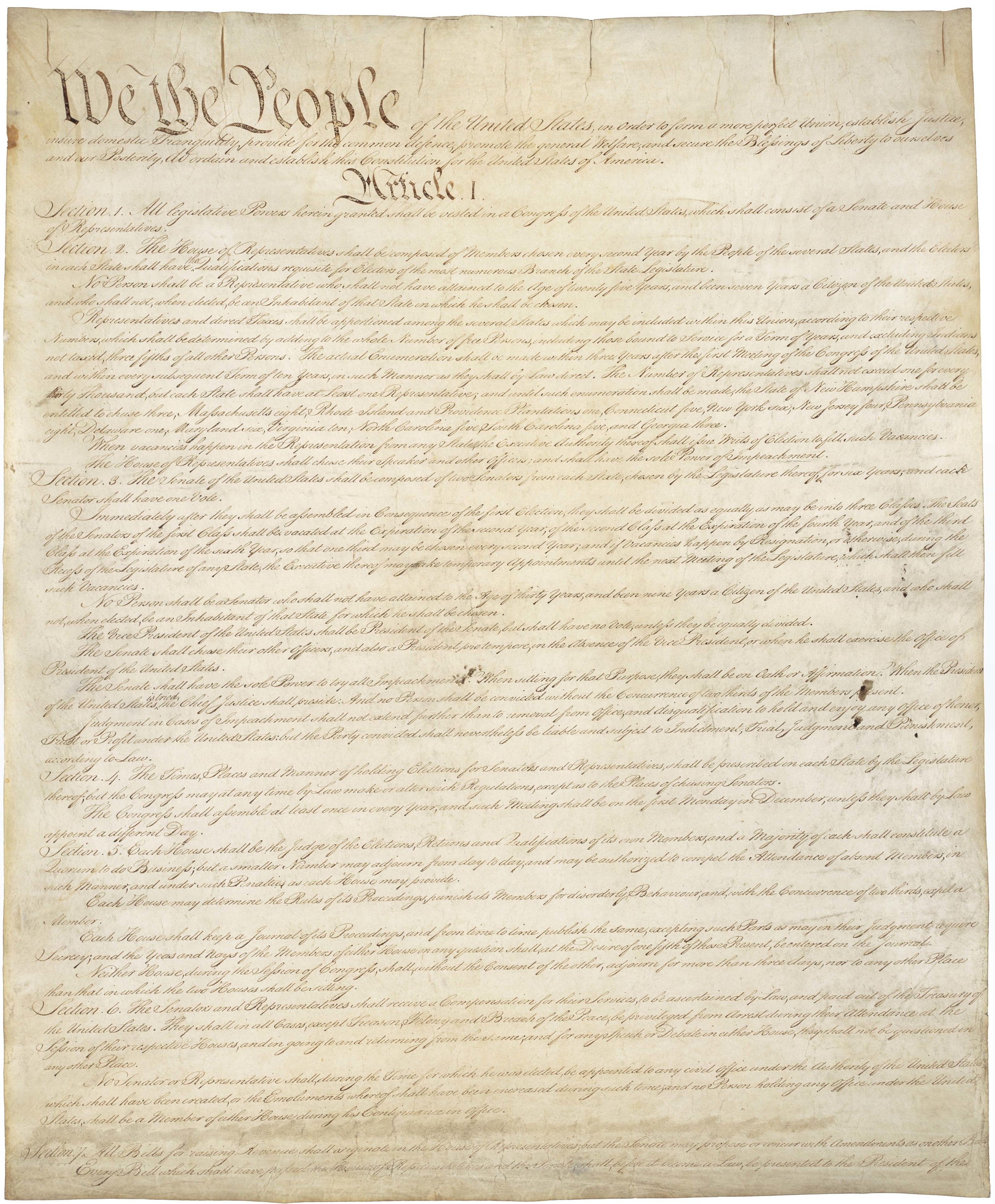 Democracy: US Constitution (Three-Fifths...)