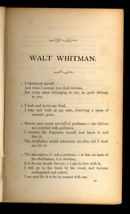 Title and Revision: 1860 (Walt Whitman)