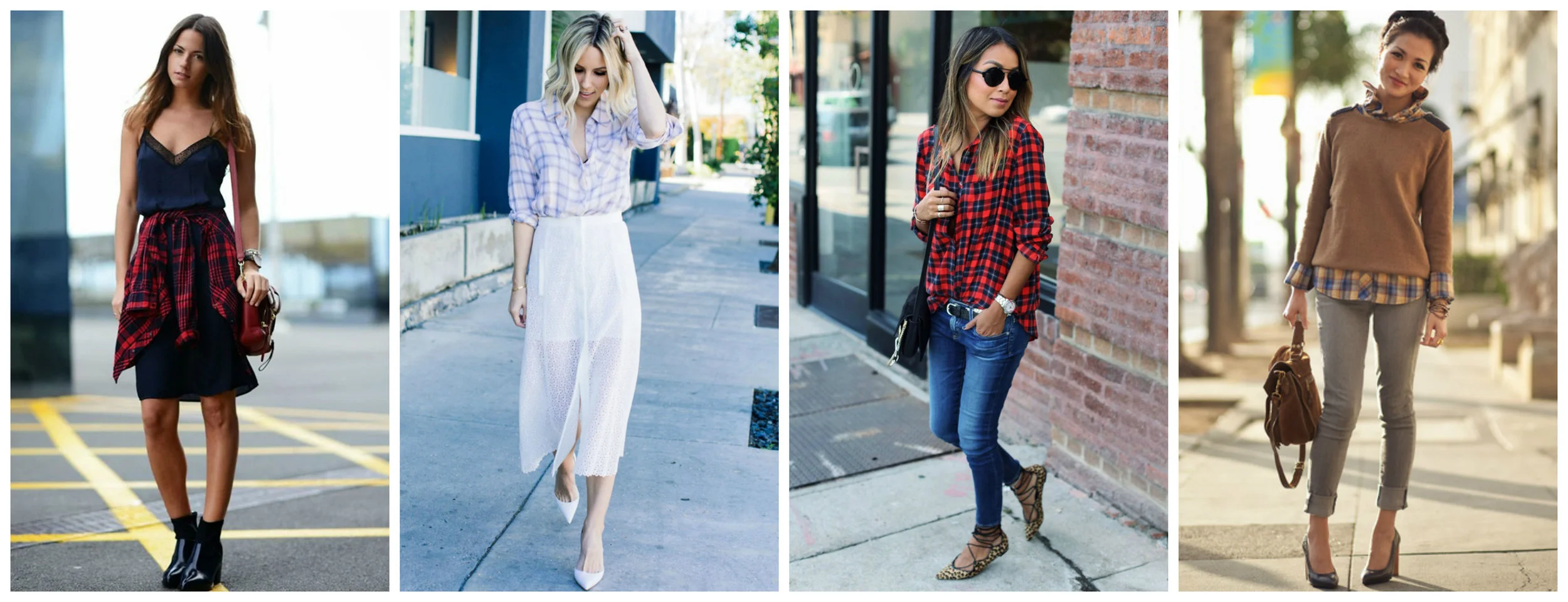 One staple piece in every woman's closet this fall is the beloved button-down. Whether worn around the waist, dressed up with a skirt, paired with everyday denim, or tucked underneath a warm sweater, a touch of plaid completes an ensemble and adds an additional touch of style. 