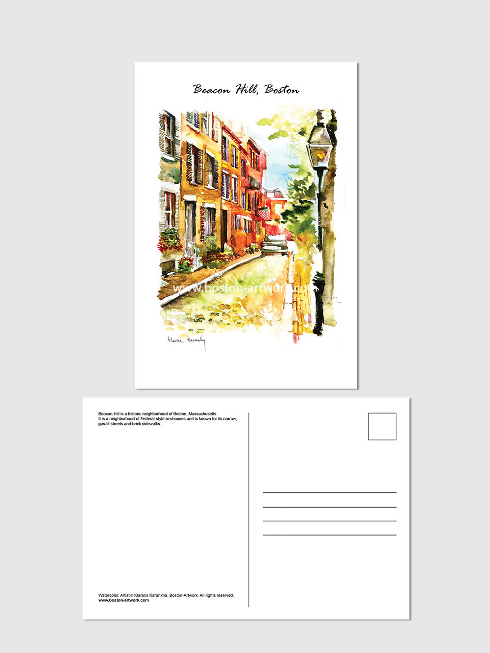 POSTCARD Pack of 10 — BOSTON ARTWORK