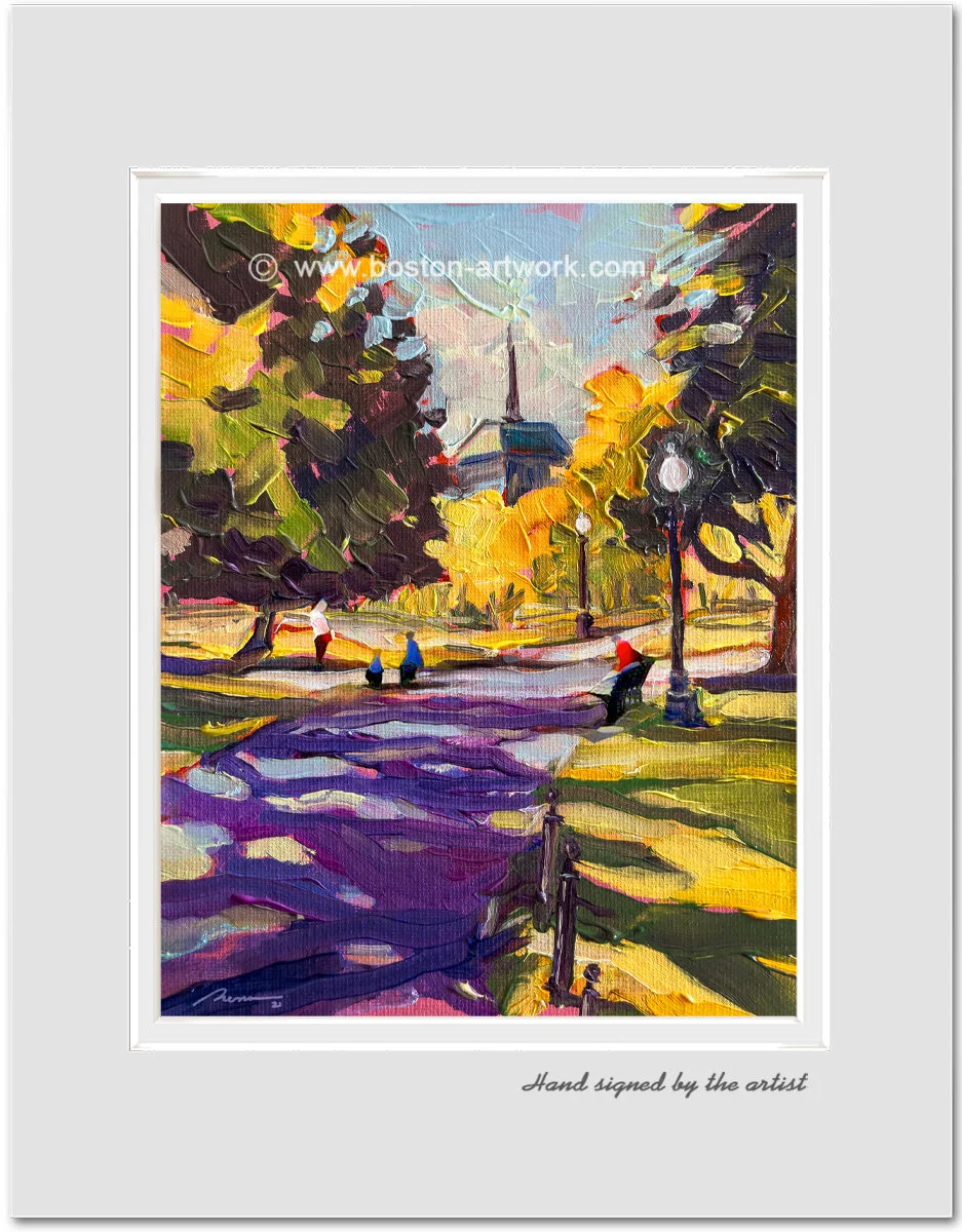 Morning Walk in Public Garden Boston Art.jpg
