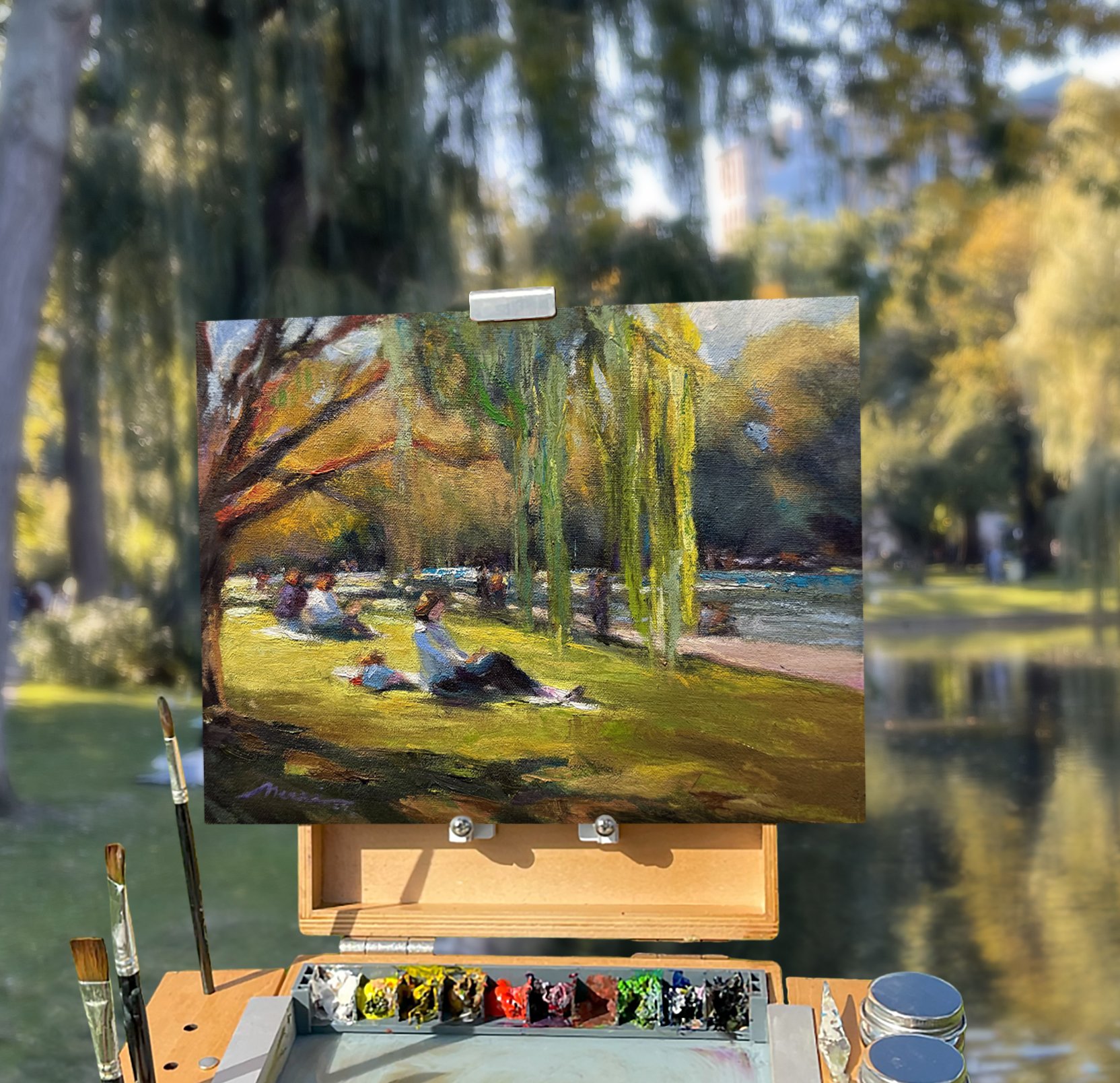 extended fall in public garden with boxnpaint pochade.jpg