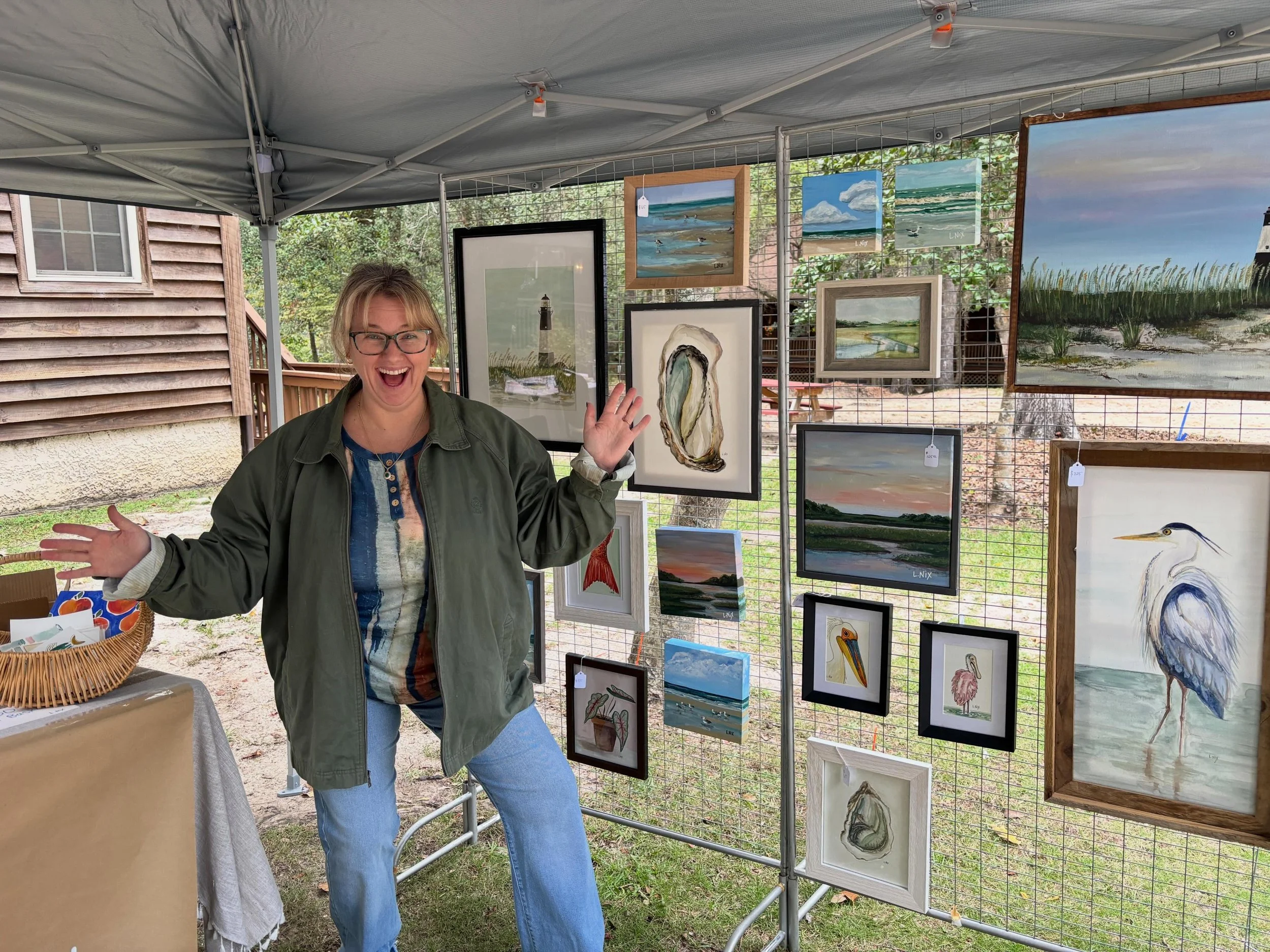 I may be freezing but the art is on fire 🔥 

#magnoliafestival #ebenezerretreatcenter #lnixart