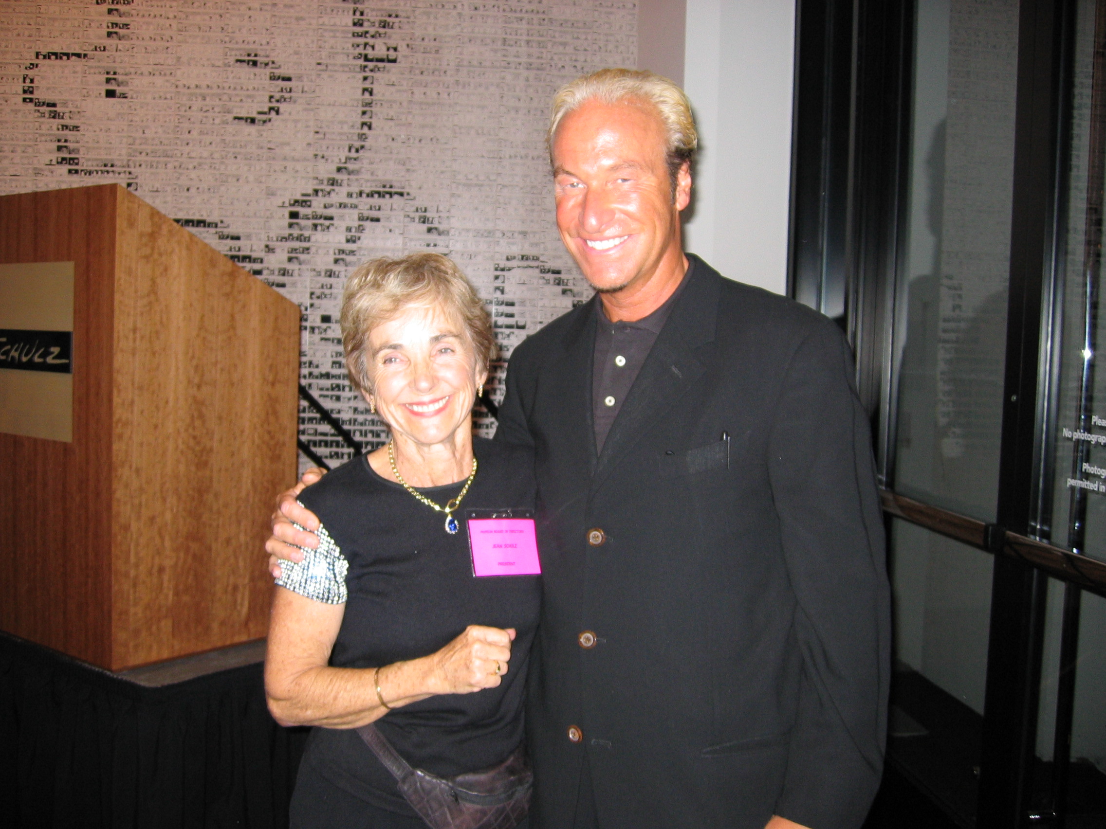 With Jeannie Schulz