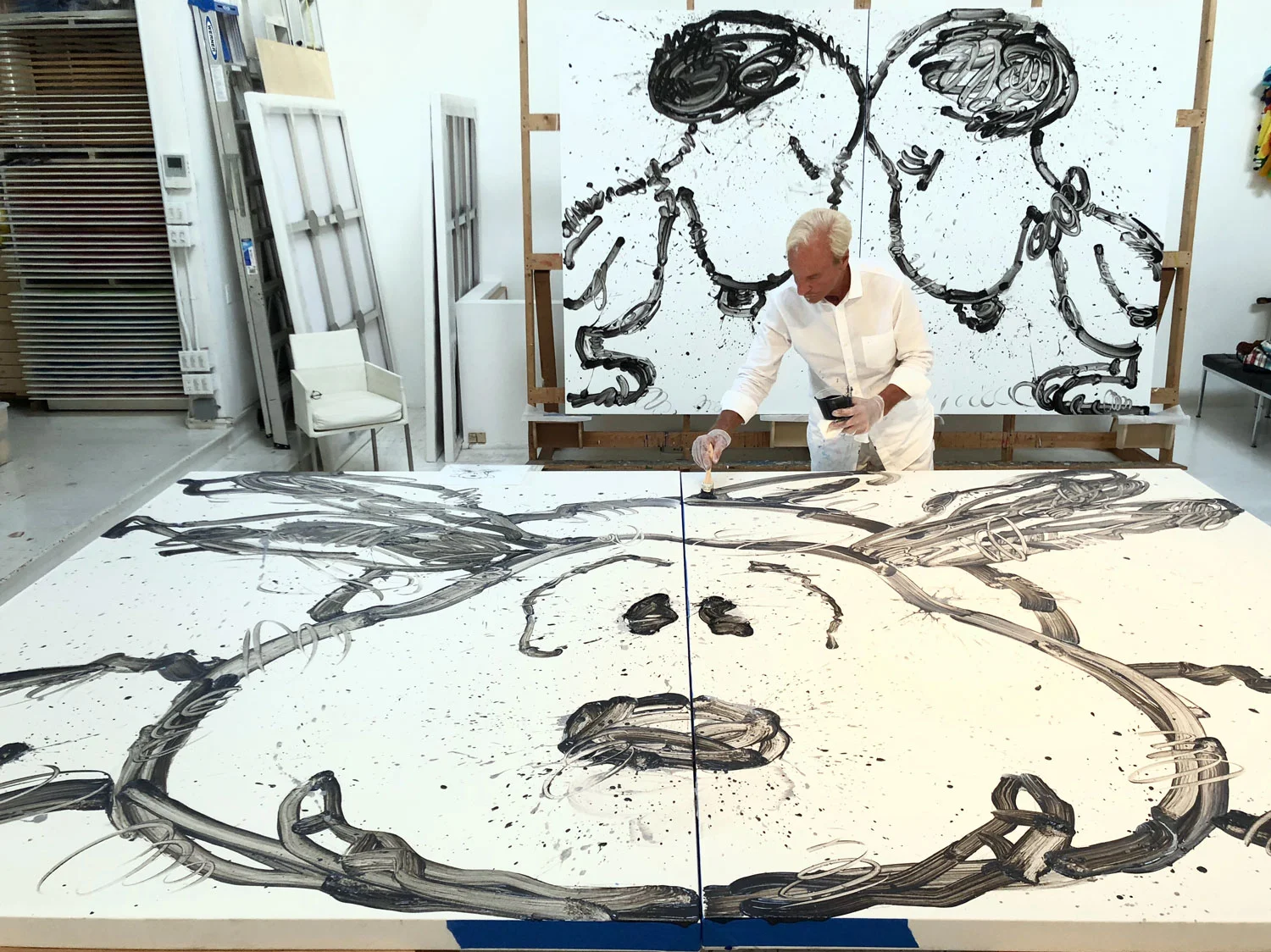 Tom Everhart in progress with Have Mercy.