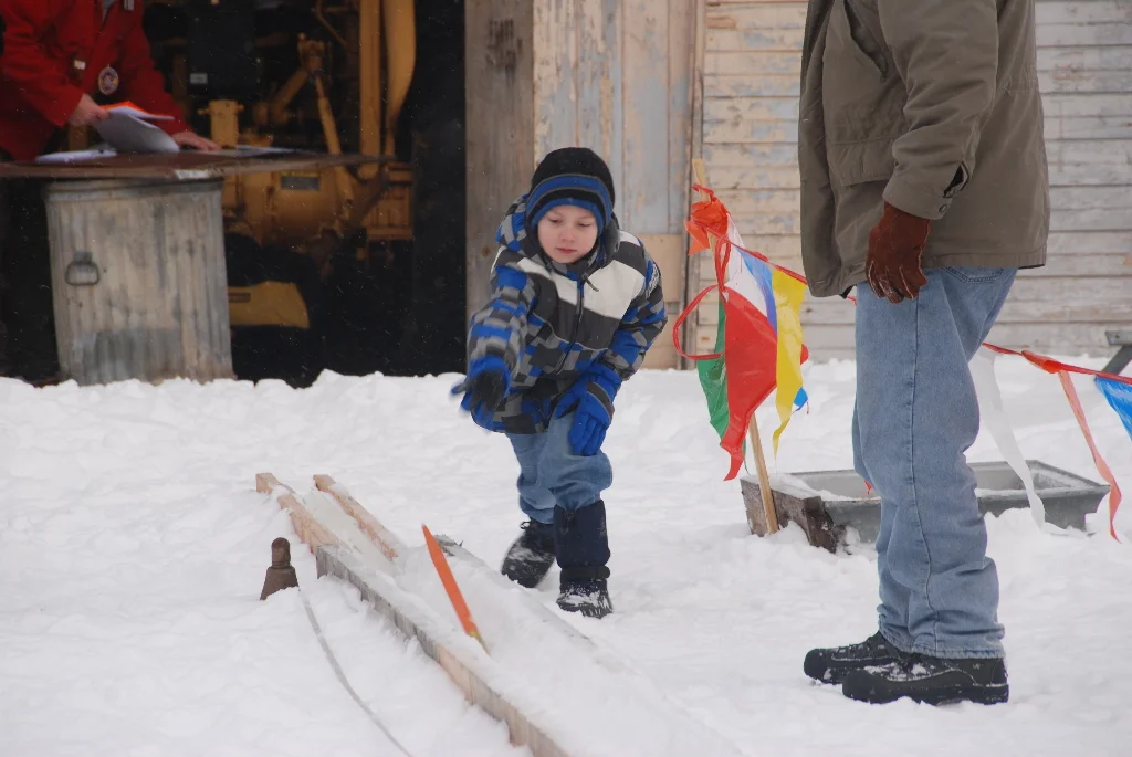 Snow Snakes Flying at Edsel Ford Barn
