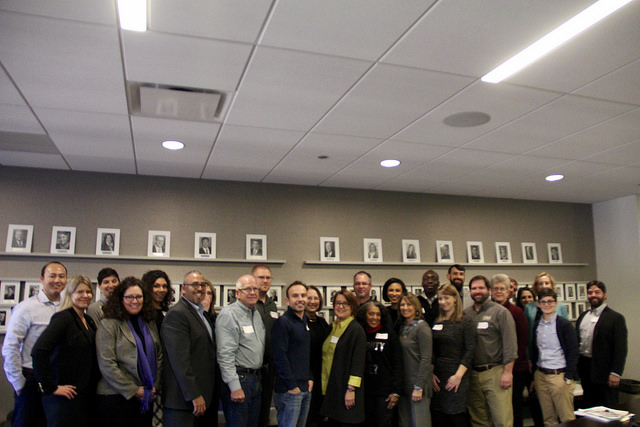 Toolkit workshop participants pose for a group shot. Photo credit: Dan O’Neil