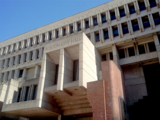 Boston's City Hall building, home to the city's Election Department