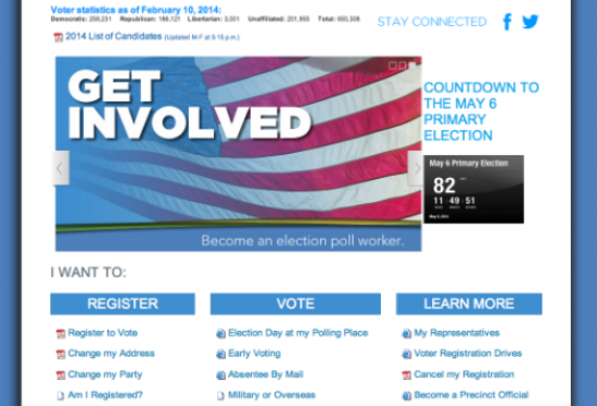Wake County's new and improved Board of Elections homepage