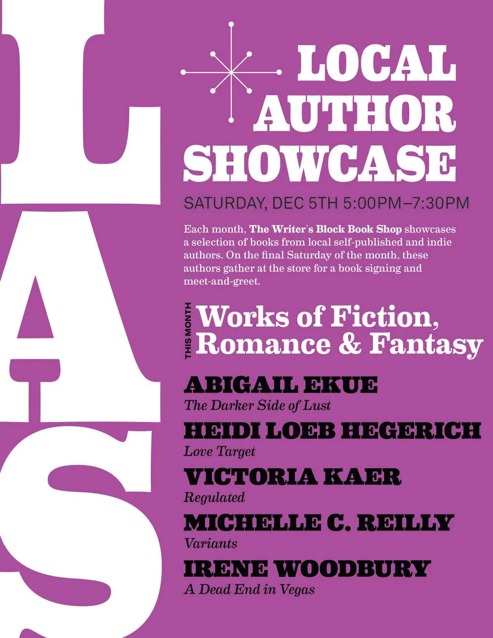 Book Signing at The Writer's Block in Las Vegas