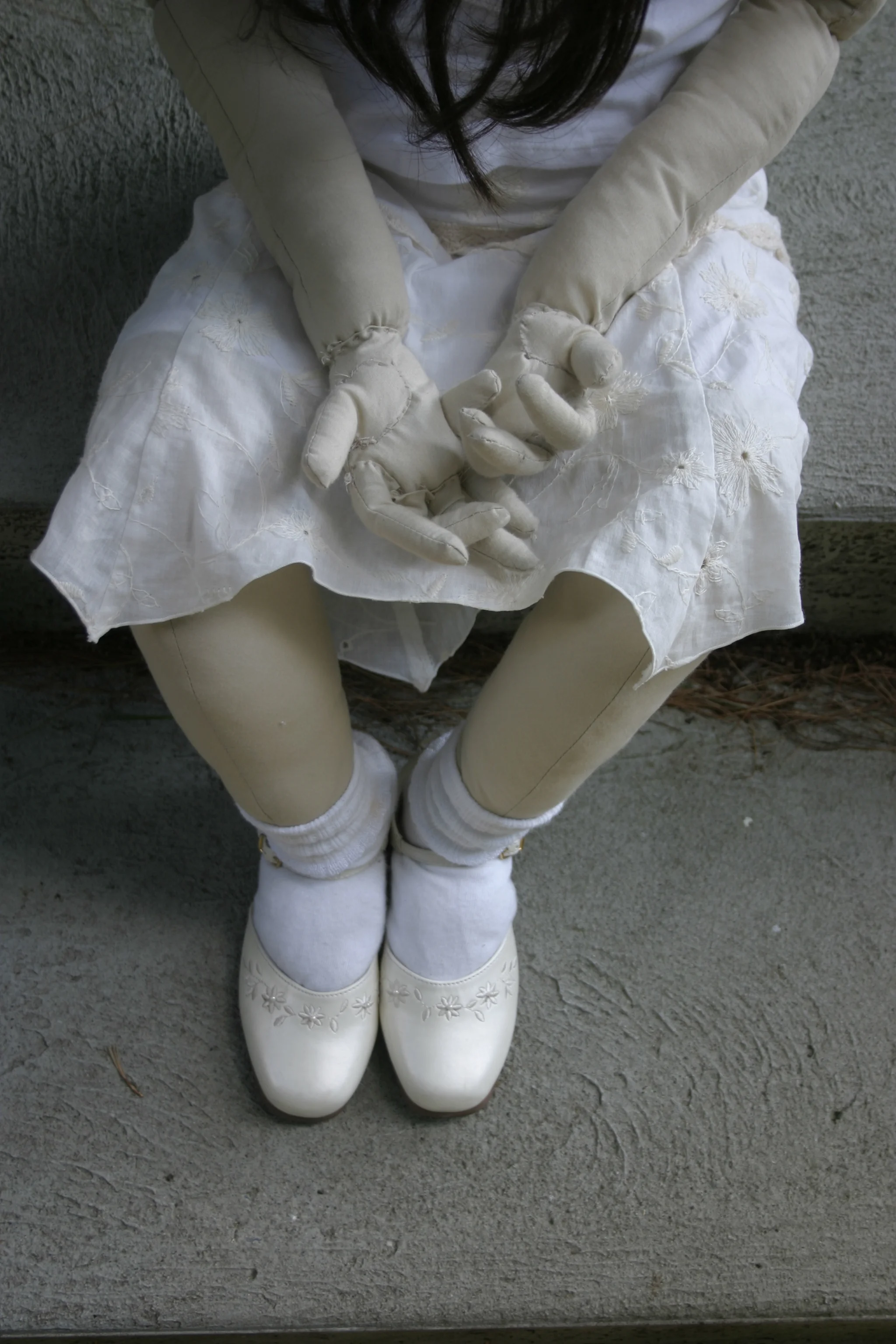 fabric, hair, latex, archival pigment print