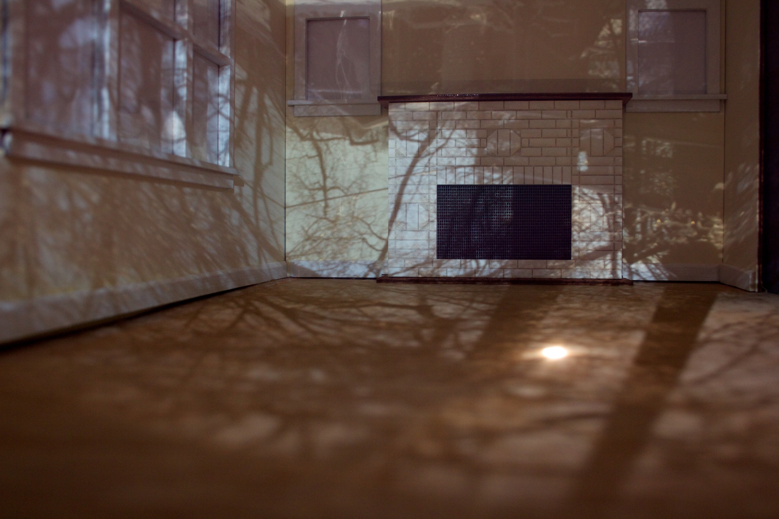 wood structure, pinhole camera, giclée print