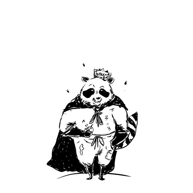 This awesome illustration of the Trash King comes from Alejandro Paz