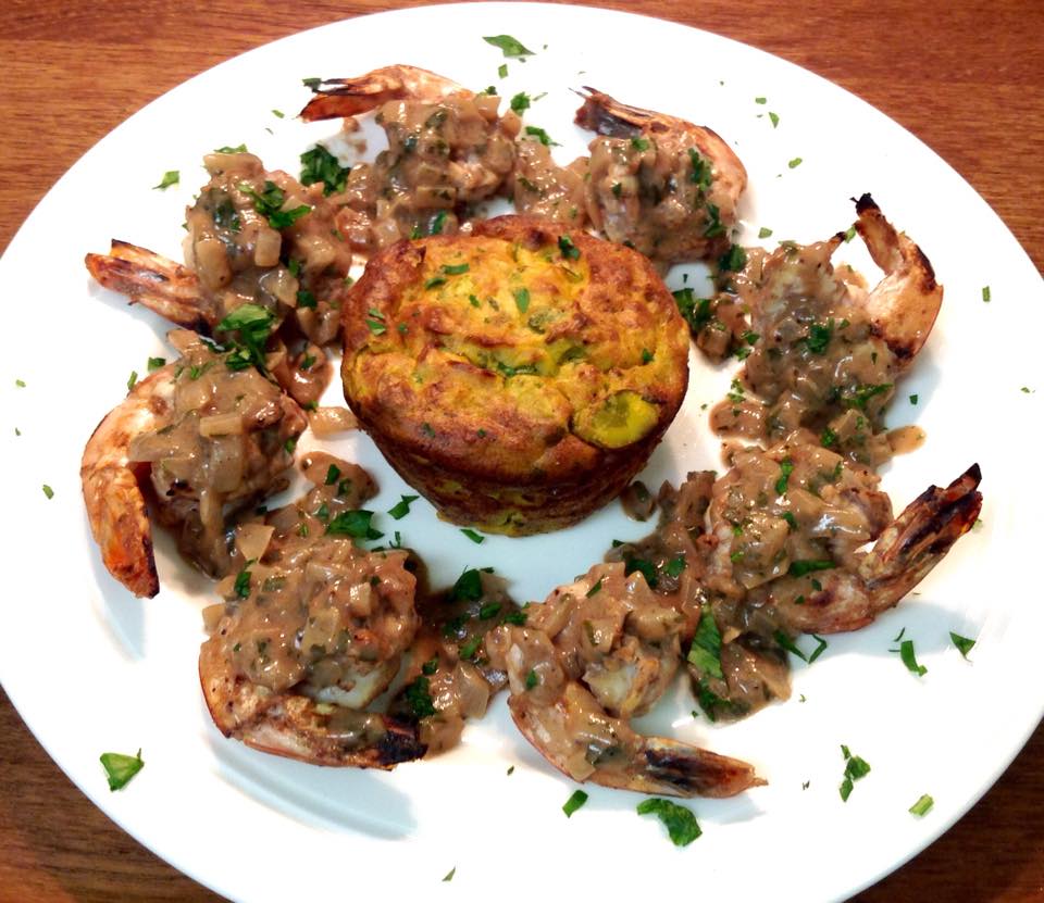 Shrimp with tamarind sauce and potato,fava beans Kuku .jpg