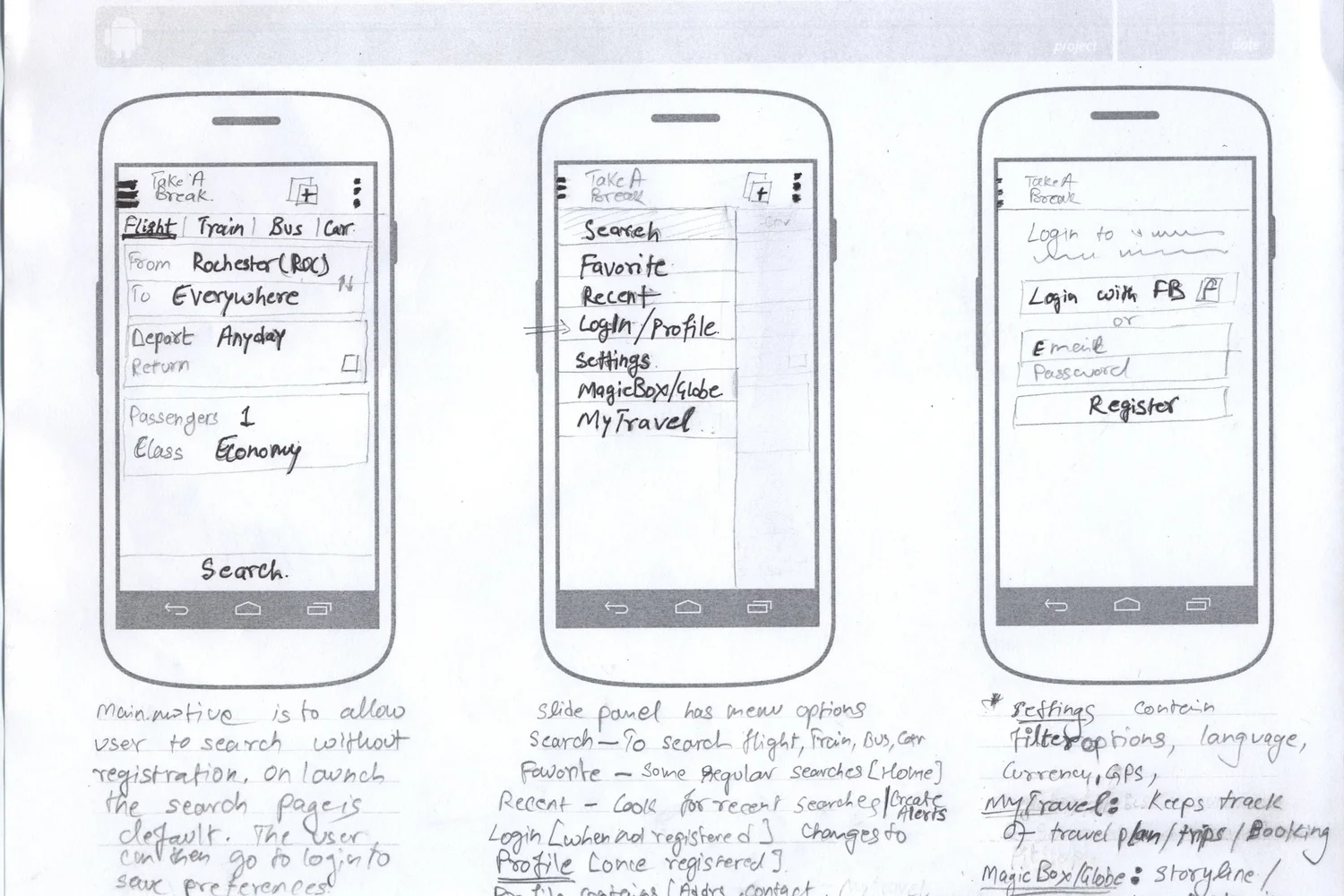 Paper prototype