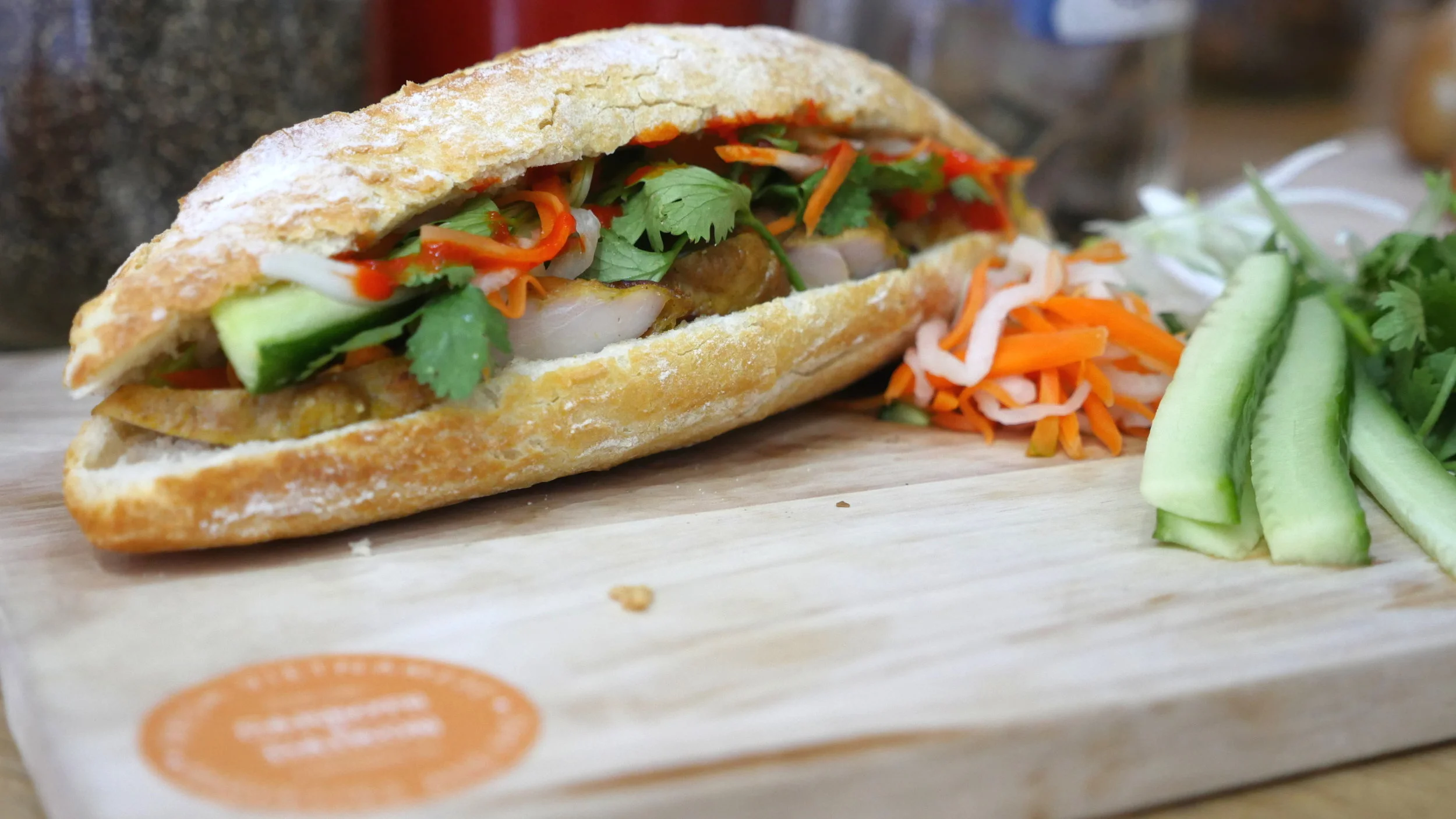 Lemongrass Chicken Banh Mi 