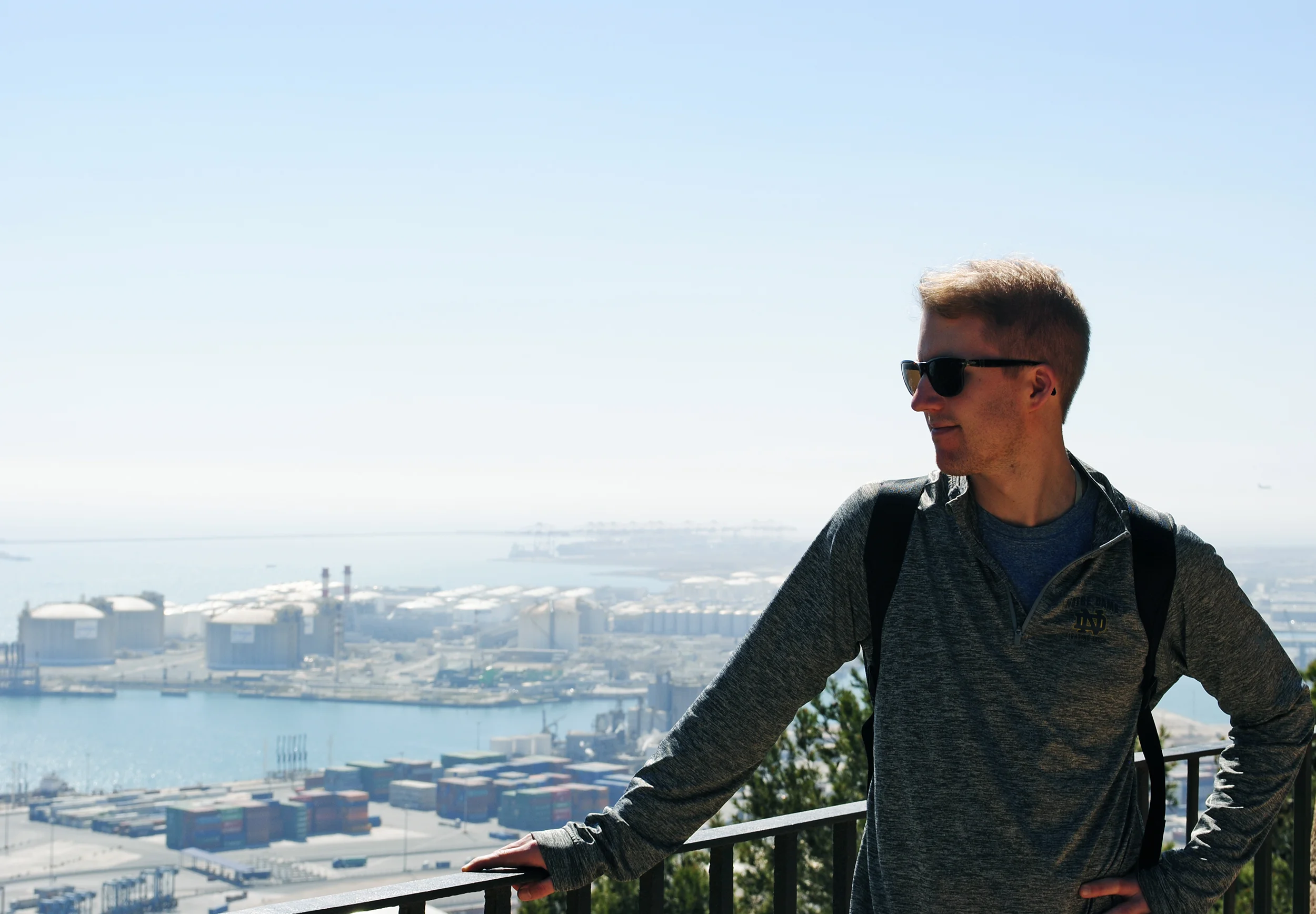 Harbor views from Montjuic