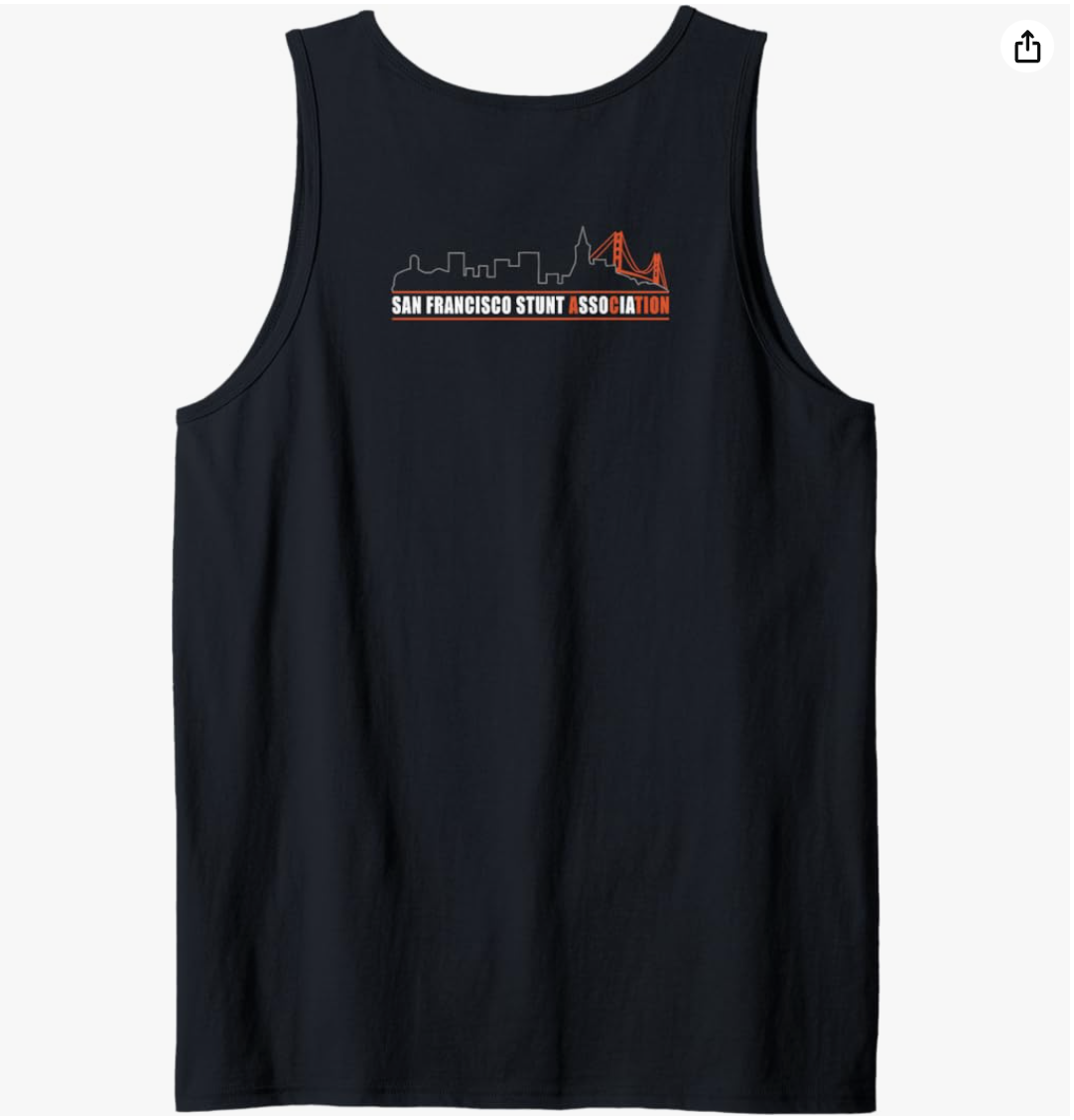 RCP Stunt Drivers tank (front logo)/ ACTION Bridge (back logo)