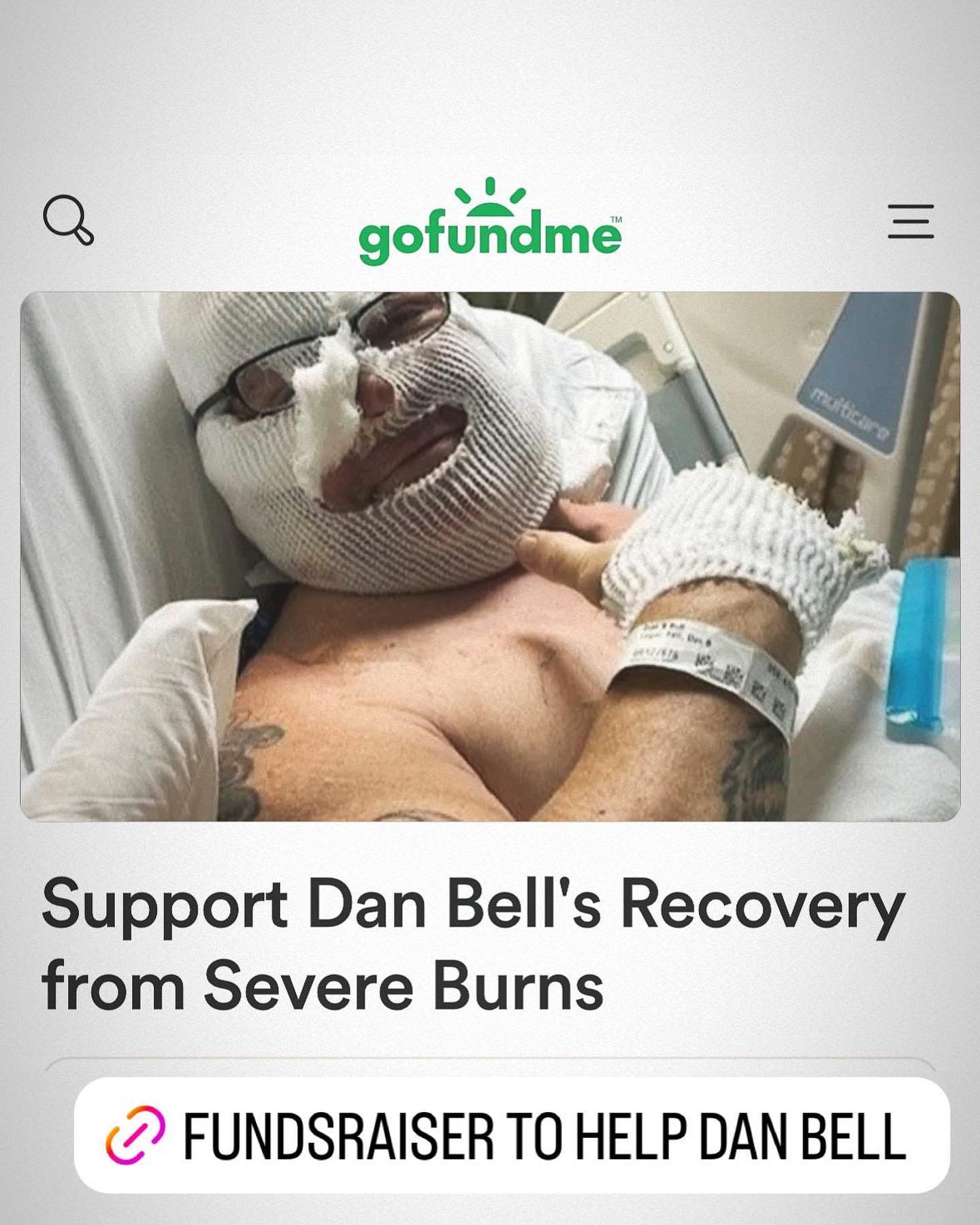 A friend's house burnt down. 

Hopefully he will have a full recovery 
🙏🏽❤️✌🏾

https://www.gofundme.com/f/support-dan-bells-recovery-from-severe-burns?attribution_id=sl:e8ae92ea-c179-43cb-bb0e-4b725e9c5805&amp;utm_campaign=man_sharesheet_ft&amp;ut