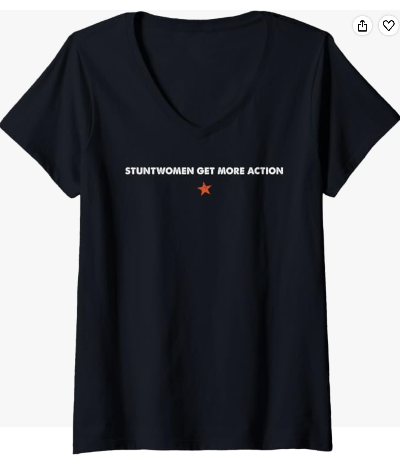 STUNTWOMEN GET MORE ACTION VNECK TEE