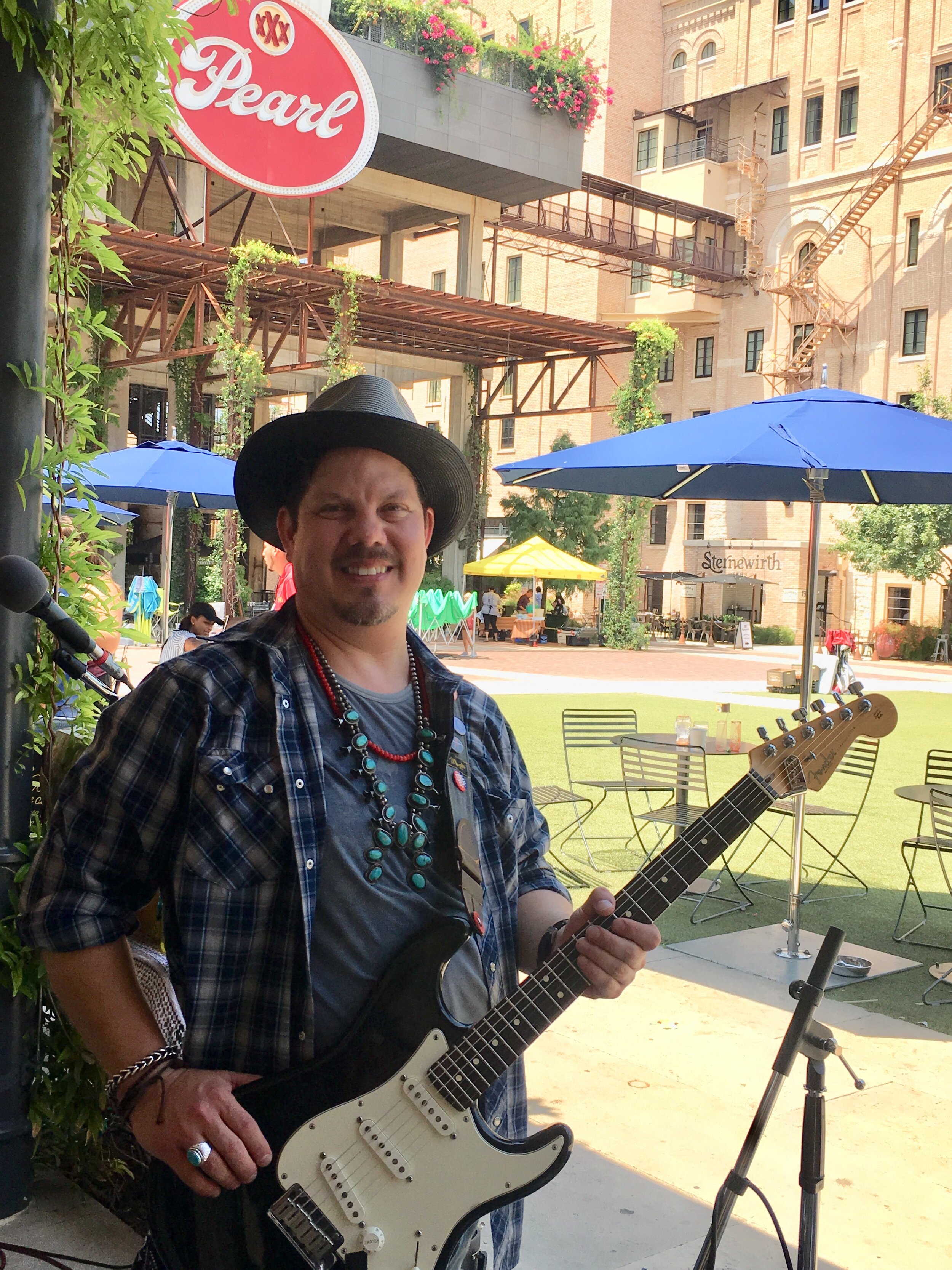 Anthony Garza KWSR plays The Pearl Brewery Farmers Market 2019