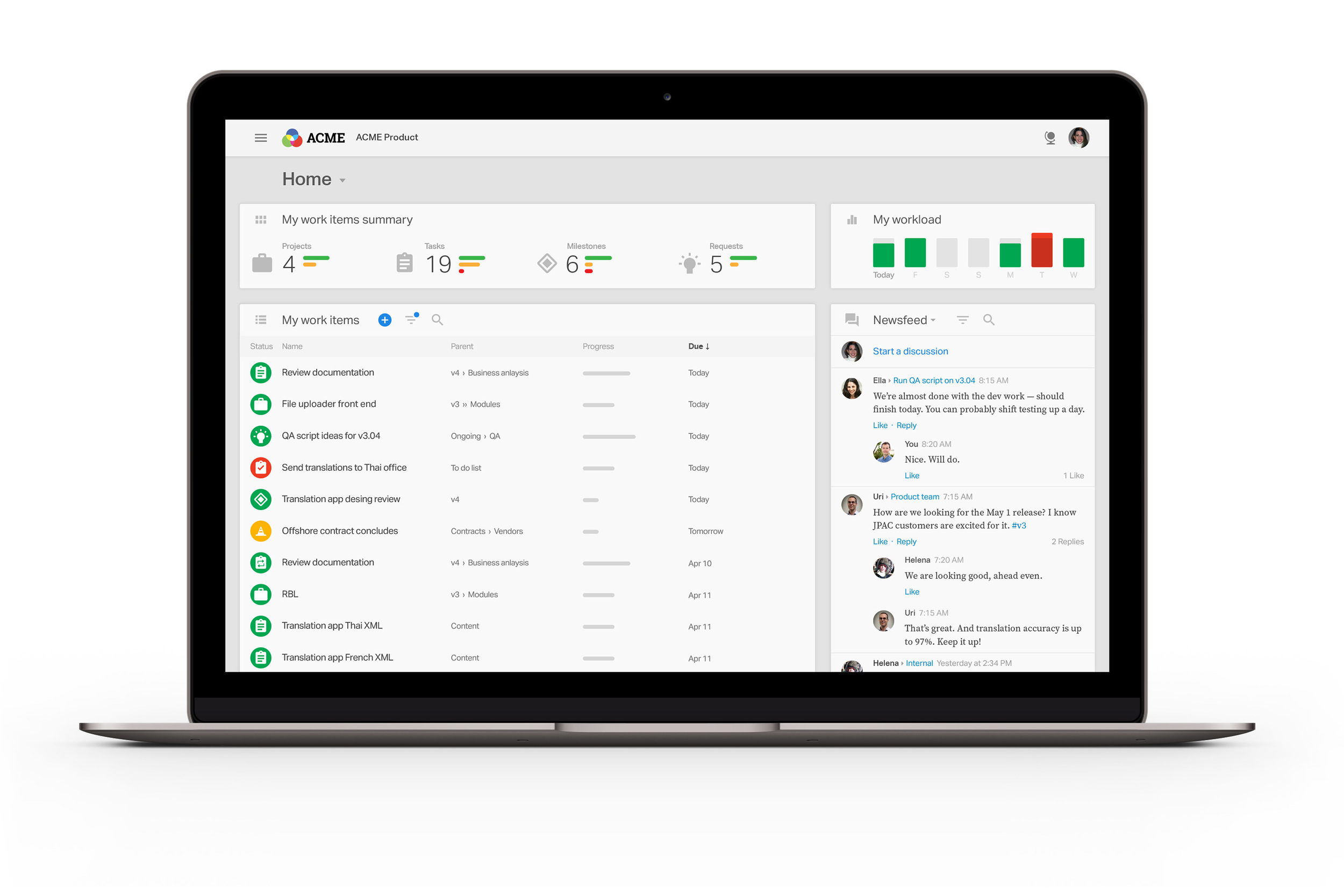   Clarizen   Complete UX redesign concept (IA, UI, design) used for testing, prioritizing, and formulating roadmap.       