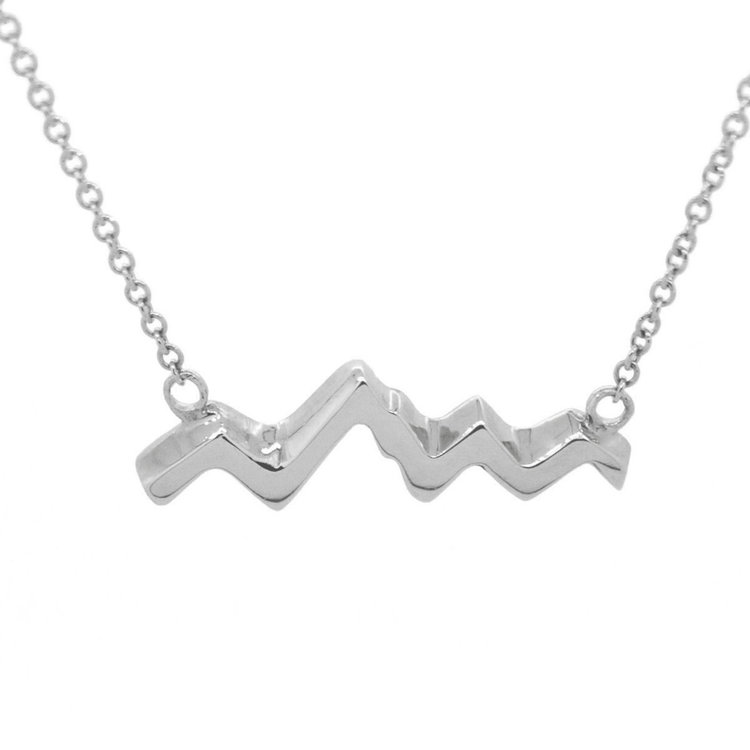 Sterling Silver Teton Silhouette Necklace — JC Jewelers