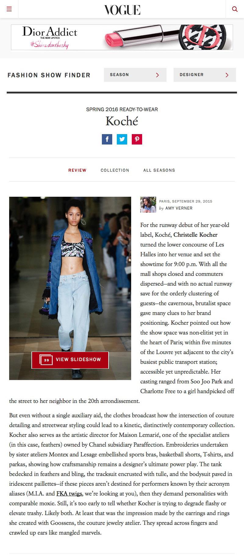 KOCHÉ / VOGUE.COM