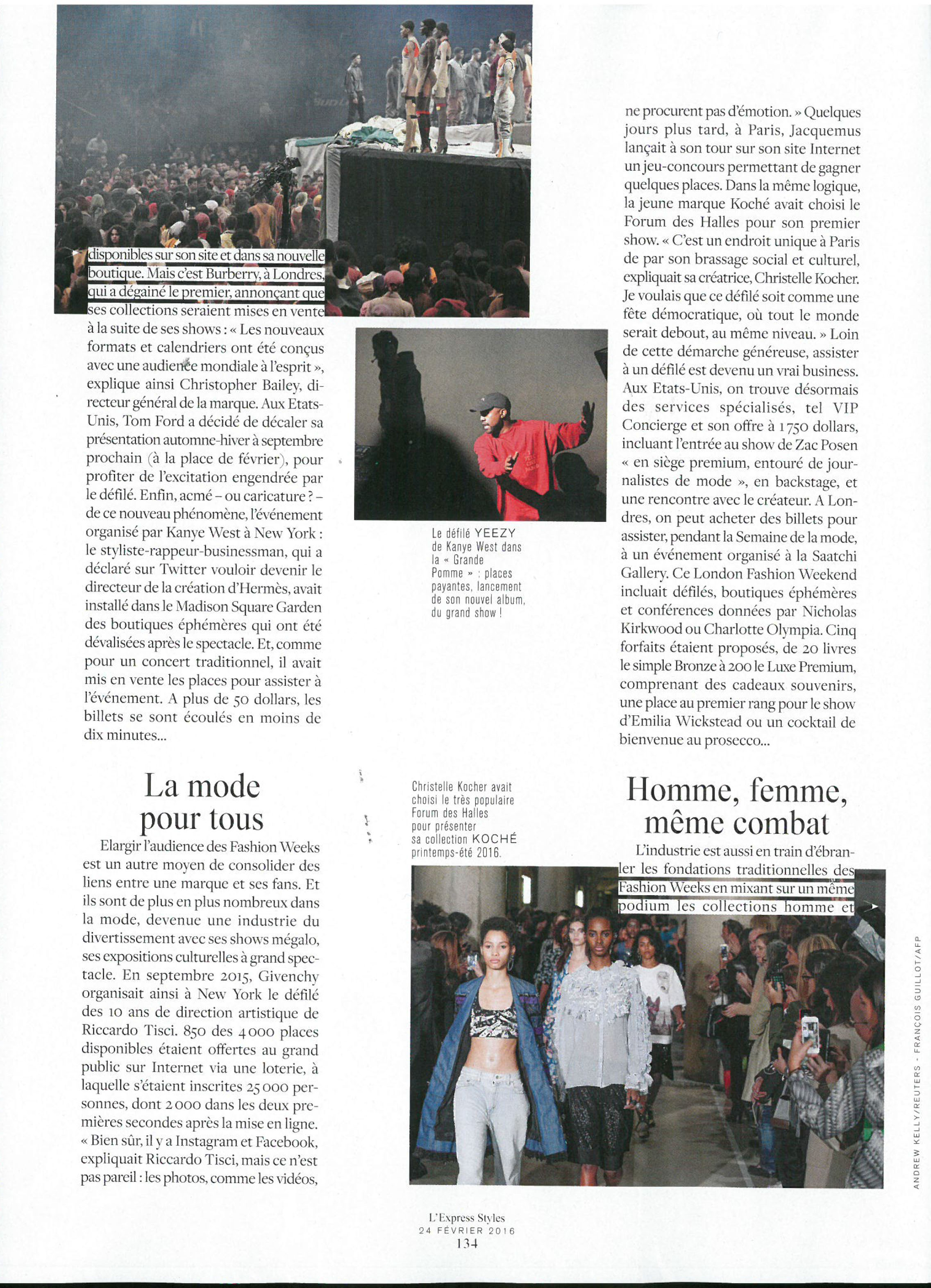 LA MODE POUR TOUS / L'EXPRESS STYLES