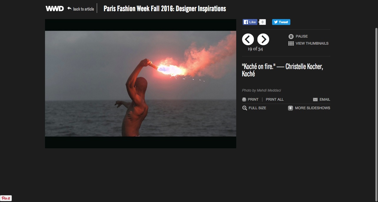 KOCHÉ ON FIRE / WWD