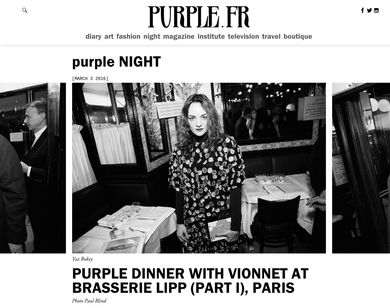YAZ BUKEY IN KOCHÉ / PURPLE.FR